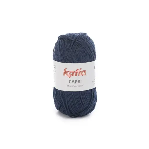 [82066] Capri 100% Coton mercerisé Katia 82066 Bleu foncé