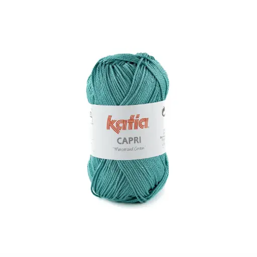 [82173] Capri 100% Coton mercerisé Katia 82173 bleu turquoise