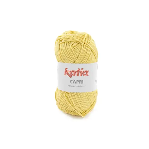 [82180] Capri 100% Coton mercerisé Katia 82180 jaune clair