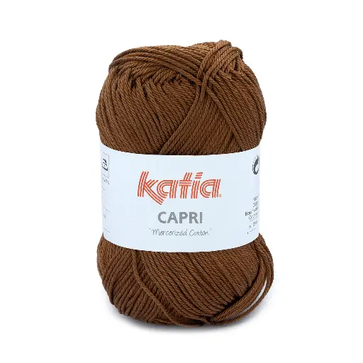 [82189] Capri 100% Coton mercerisé Katia 82189 brun de sécurité