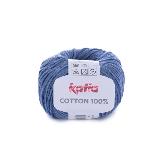 [COTTON10038] Cotton 100% Katia 38 Bleu foncé