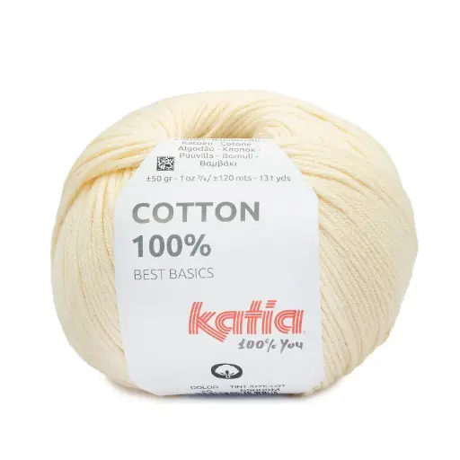 [COTTON10070] Cotton 100% Katia 70 ivoire