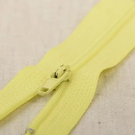 Fermeture éclair N°2 fine non séparable couleurs 503 Jaune primevère