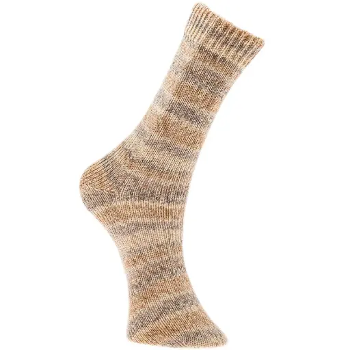 [383894.025] Fil pour chaussette Rico Superba Bamboo 4 fils BEIGE-BRUN MIX 025