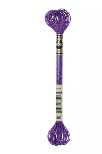 [317WEE3837] Fil à broder Mouliné Métallisé E3837 Violet métallique 