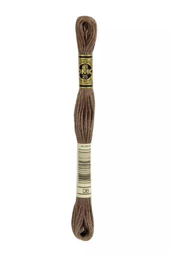 [117MC08] Fil à broder Mouliné Spécial DMC 08 Cuir tanné