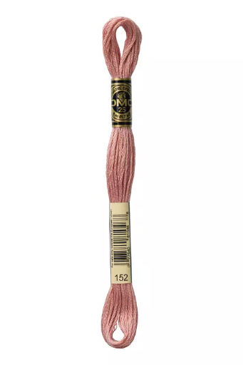 [117MC152] Fil à broder Mouliné Spécial DMC 152 Vieux rose 