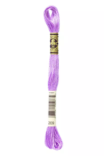 [117MC209] Fil à broder Mouliné Spécial DMC 209 Lilas