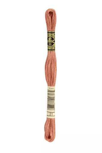 [117MC21] Fil à broder Mouliné Spécial DMC 21 Rouge de Bourgogne