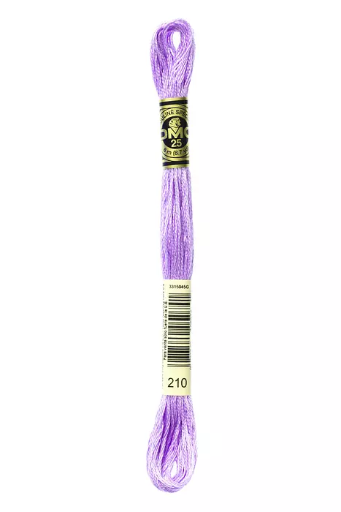 [117MC210] Fil à broder Mouliné Spécial DMC 210 Parme