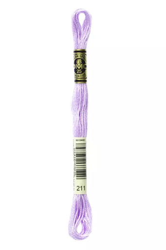 [117MC211] Fil à broder Mouliné Spécial DMC 211 Violet de Parme clair nacré