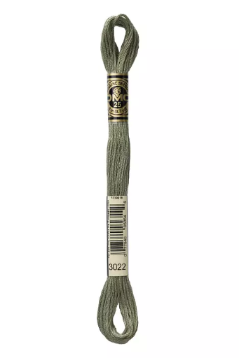 [117MC3022] Fil à broder Mouliné Spécial DMC 3022 Gris éléphant