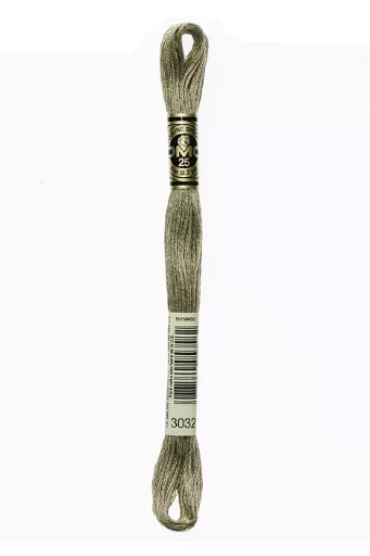 [117MC3032] Fil à broder Mouliné Spécial DMC 3032  Lin bistre