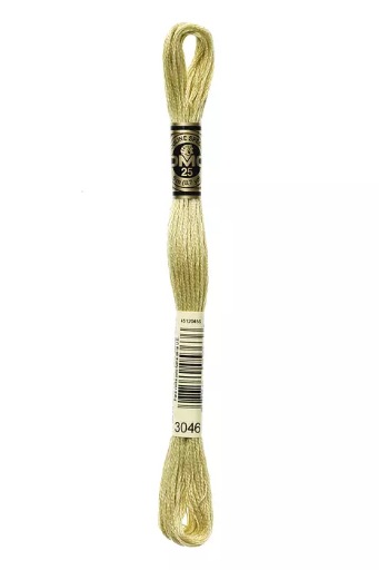 [117MC3046] Fil à broder Mouliné Spécial DMC 3046 Seigle