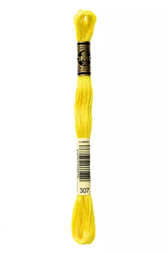 [117MC307] Fil à broder Mouliné Spécial DMC 307 Citron