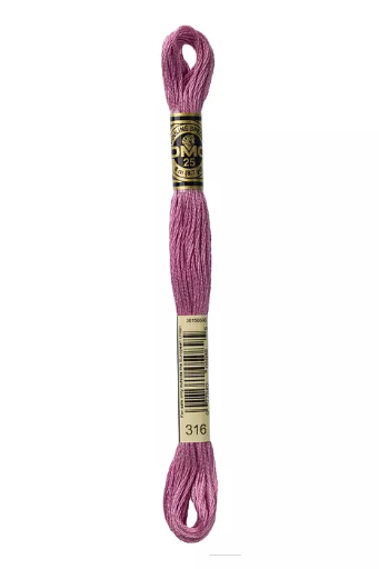 [117MC316] Fil à broder Mouliné Spécial DMC 316 Bruyère métallique