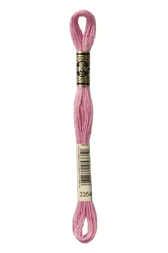 [117MC3354] Fil à broder Mouliné Spécial DMC 3354 Rose hortensia
