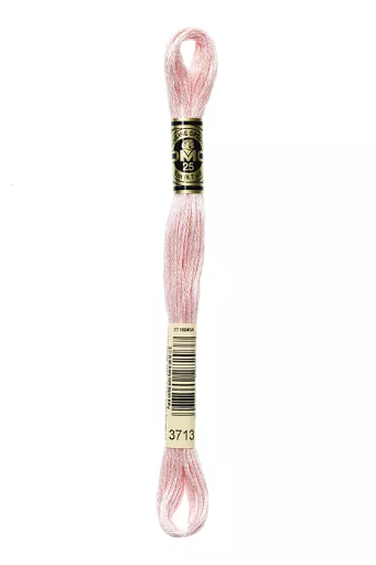 [117MC3713] Fil à broder Mouliné Spécial DMC 3713 Quartz rose