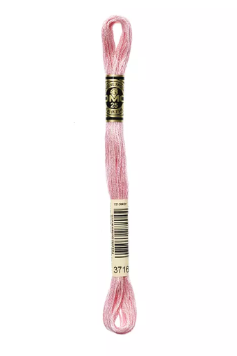 [117MC3716] Fil à broder Mouliné Spécial DMC 3716  Rose pivoine 