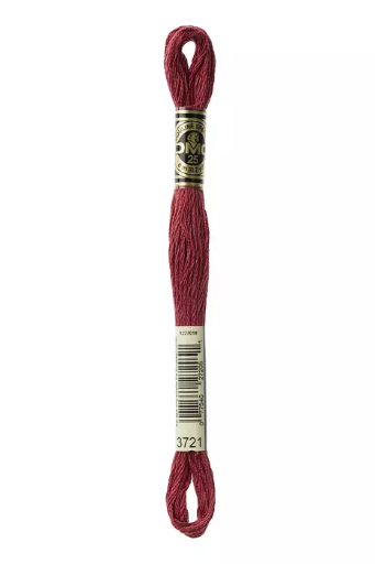 [117MC3721] Fil à broder Mouliné Spécial DMC 3721 Terre rose 