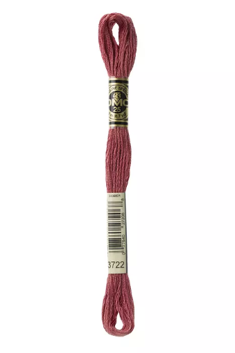 [117MC3722] Fil à broder Mouliné Spécial DMC 3722 Bois de rose foncé 