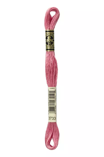 [117MC3733] Fil à broder Mouliné Spécial DMC 3733 Rose trémière