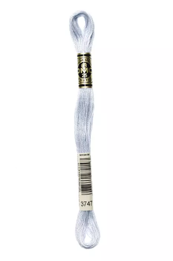 [117MC3747] Fil à broder Mouliné Spécial DMC 3747 Bleu glacier nacré