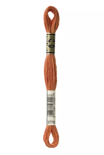 [117MC3776] Fil à broder Mouliné Spécial DMC 3776  Nougatine