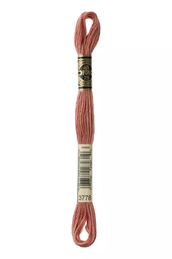 [117MC3778] Fil à broder Mouliné Spécial DMC 3778 Or rose
