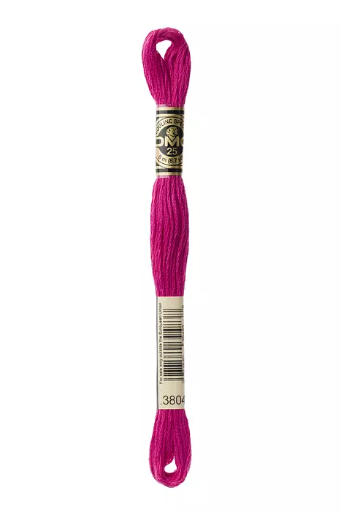[117MC3804] Fil à broder Mouliné Spécial DMC 3804 Rose Bengale 