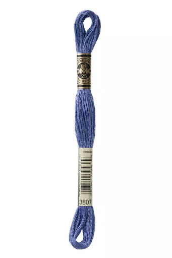 [117MC3807] Fil à broder Mouliné Spécial DMC 3807 Campanule bleue 