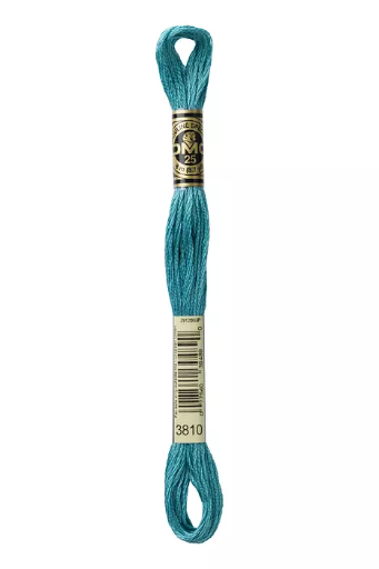 [117MC3810] Fil à broder Mouliné Spécial DMC 3810 Bleu de Perse