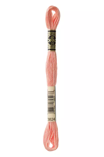 [117MC3824] Fil à broder Mouliné Spécial DMC 3824 Chewing-gum