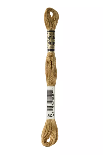 [117MC3828] Fil à broder Mouliné Spécial DMC 3828 Chêne