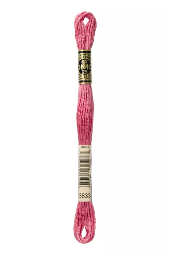 [117MC3833] Fil à broder Mouliné Spécial DMC 3833  Sorbet fraise
