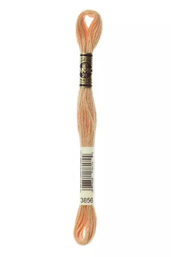 [117MC3856] Fil à broder Mouliné Spécial DMC 3856 Chamois