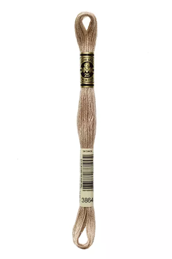 [117MC3864] Fil à broder Mouliné Spécial DMC 3864 Laine de vigogne