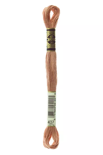 [117MC407] Fil à broder Mouliné Spécial DMC 407 Argile