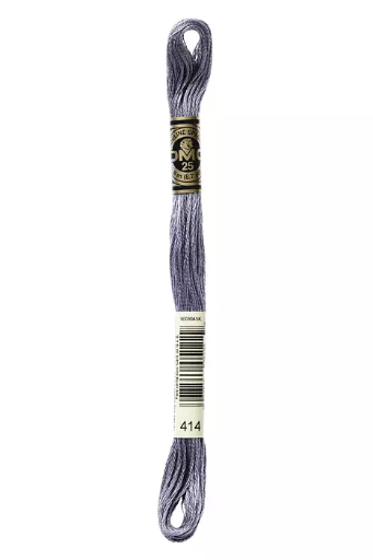 [117MC414] Fil à broder Mouliné Spécial DMC 414 Plomb