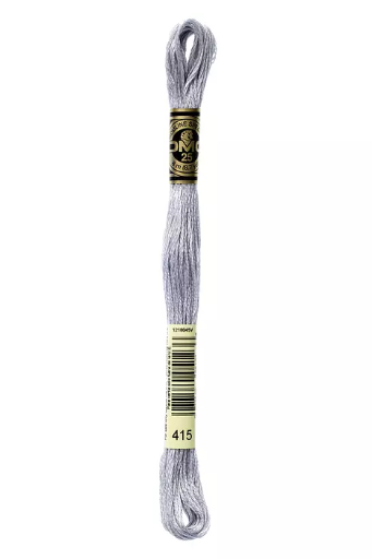[117MC415] Fil à broder Mouliné Spécial DMC 415 Chrome métallisé