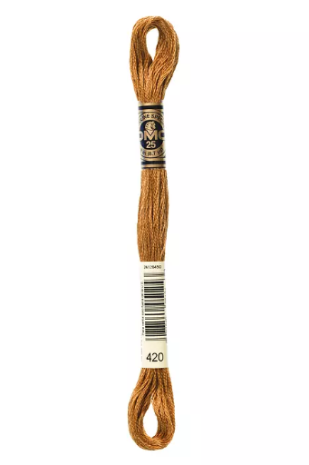[117MC420] Fil à broder Mouliné Spécial DMC 420 Noisette