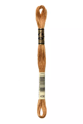 [117MC436] Fil à broder Mouliné Spécial DMC 436 Teddy Métallique