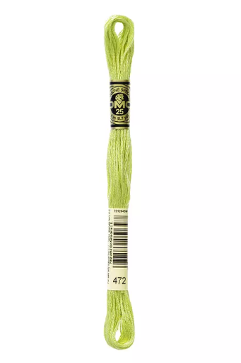 [117MC472] Fil à broder Mouliné Spécial DMC 472 Bourgeon vert