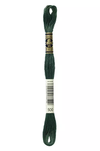 [117MC500] Fil à broder Mouliné Spécial DMC 500 Vert lierre