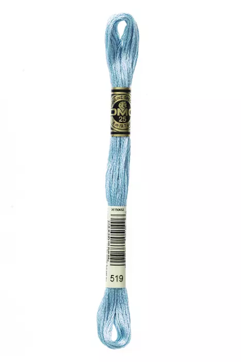 [117MC519] Fil à broder Mouliné Spécial DMC 519 Embruns bleutés