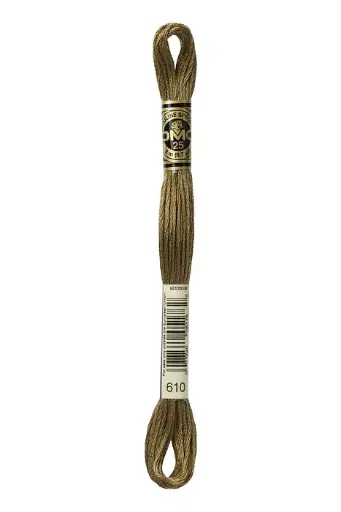 [117MC610] Fil à broder Mouliné Spécial DMC 610 Brun Castor