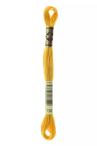 [117MC728] Fil à broder Mouliné Spécial DMC 728  Houblon