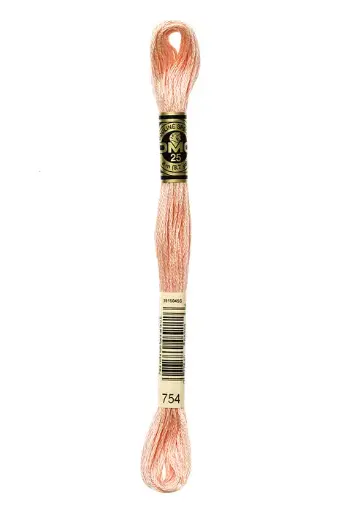 [117MC754] Fil à broder Mouliné Spécial DMC 754 Beige rosé