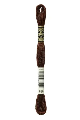 [117MC898] Fil à broder Mouliné Spécial DMC 898  Furet métallisé