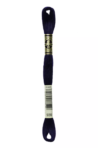[117MC939] Fil à broder Mouliné Spécial DMC 939 Bleu sureau